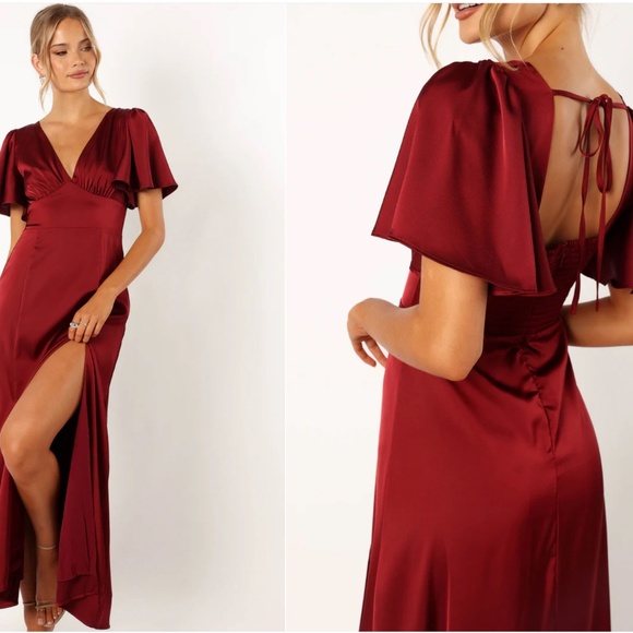 Petal and Pup CASPER MAXI DRESS - WINE - Picture 1 of 5